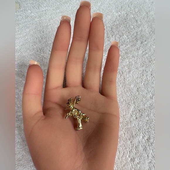 Vintage Unisex Gold Tone Chimney Sweep Brooch Pin - Lucky Charm Jewelry - Picture 5 of 7